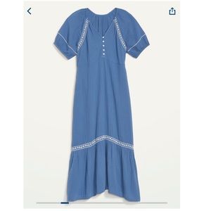 Old Navy Crinkle Crepe Maxi Swing Dress
